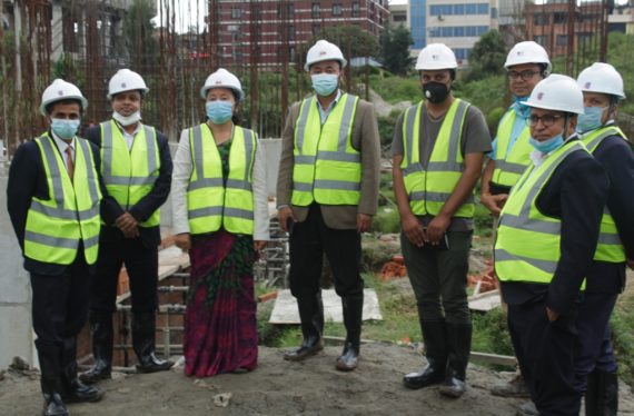 सहरी विकास र कानून मन्त्रीद्वारा निर्माणाधीन संसद भवनको अनुगमन